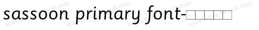 sassoon primary font字体转换